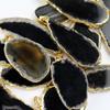 Handmade Druzy Agate Pendant 60*40mm Polished Crystal Slice Fashion Agate Wind Chime  Meditation