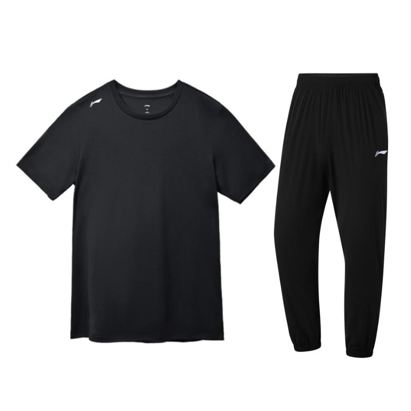 Li Ning Casual Sportswear Men s Crew Neck Thin ATSV597-2+AYKT415-1 L