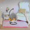 Hammock Miniature Swing Ornament Garden Furniture Doll Tiny Swing Model  DIY
