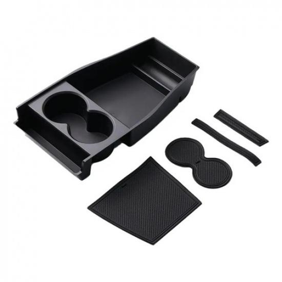 New Armrest Storage Box Cup Holder Organizer Tray Center Console Stowing Tidying