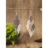 1 Pair Fashionable Retro Hollow Leaf Tassel Earrings For Women, Japanese And Korean Style