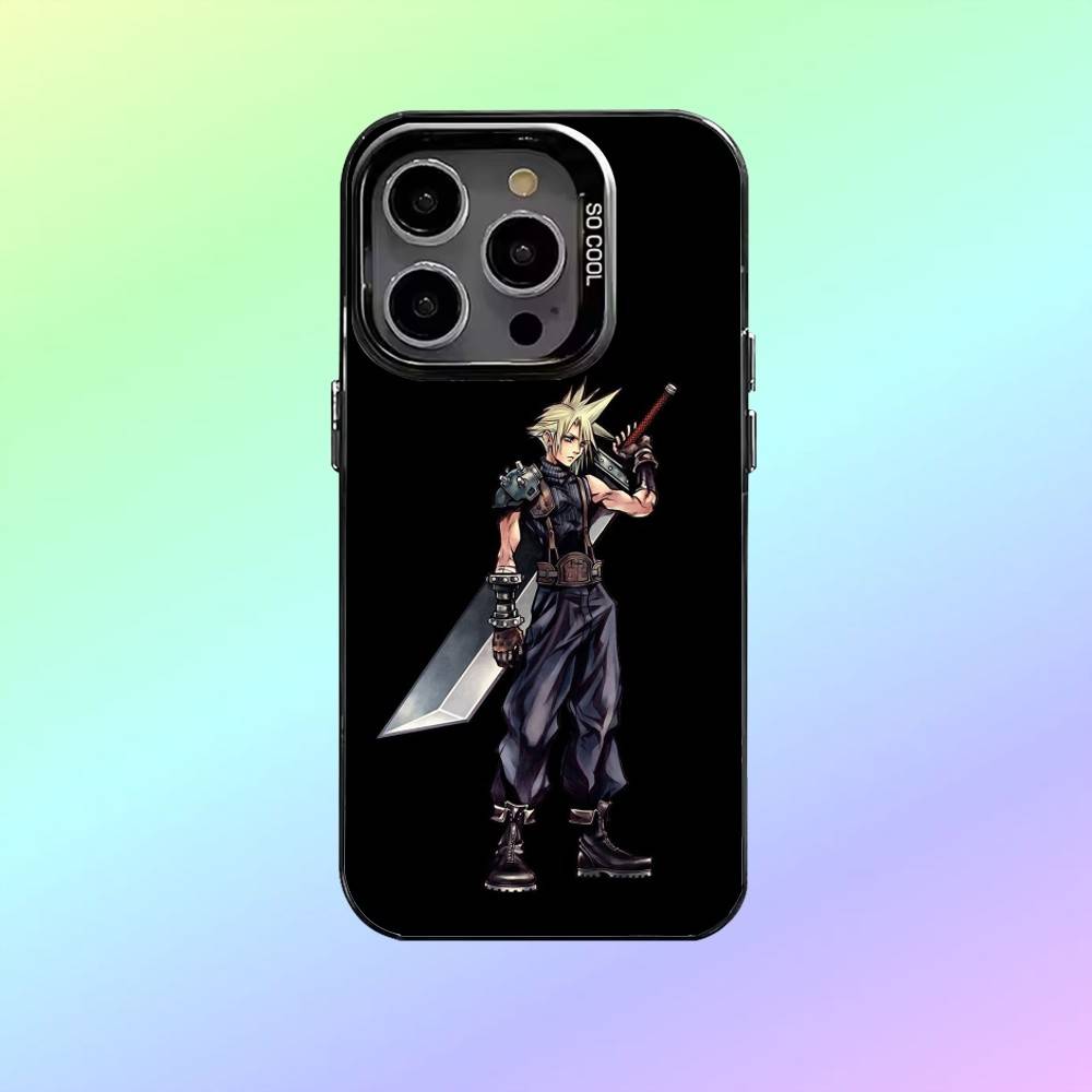 

F-Final F-Fantasy V-VII Cloud Phone Case For iPhone17,16,15,14,13,12,11 Plus,Pro Max Colored silver phone case iPhone11PROMAX