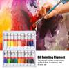 18 stk Oljemaling Profesjonell Malepigment Kunstrekvisita 12 ml for Klut Papir
