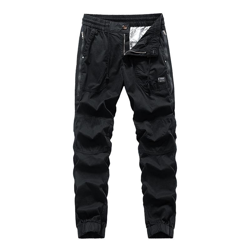 

New Overalls Men s Retro Men s Trousers Industrial Style Men s Loose Casual Pants High-end Men s Clothing 30 чорний