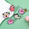 5 Pcs Fashion Jigglypuff Brooch Cute Ditto Meowth Enamel Pins Backpack Clothing Jewelry Metal Badge Accessories Gift