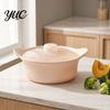 Silicone Food Steamer for Microwave Steamer, Double Layer Food-Grade Bowl with Lid & Divider, Heat Resistant Divided Pot Healthy Fat Reduction Cooking