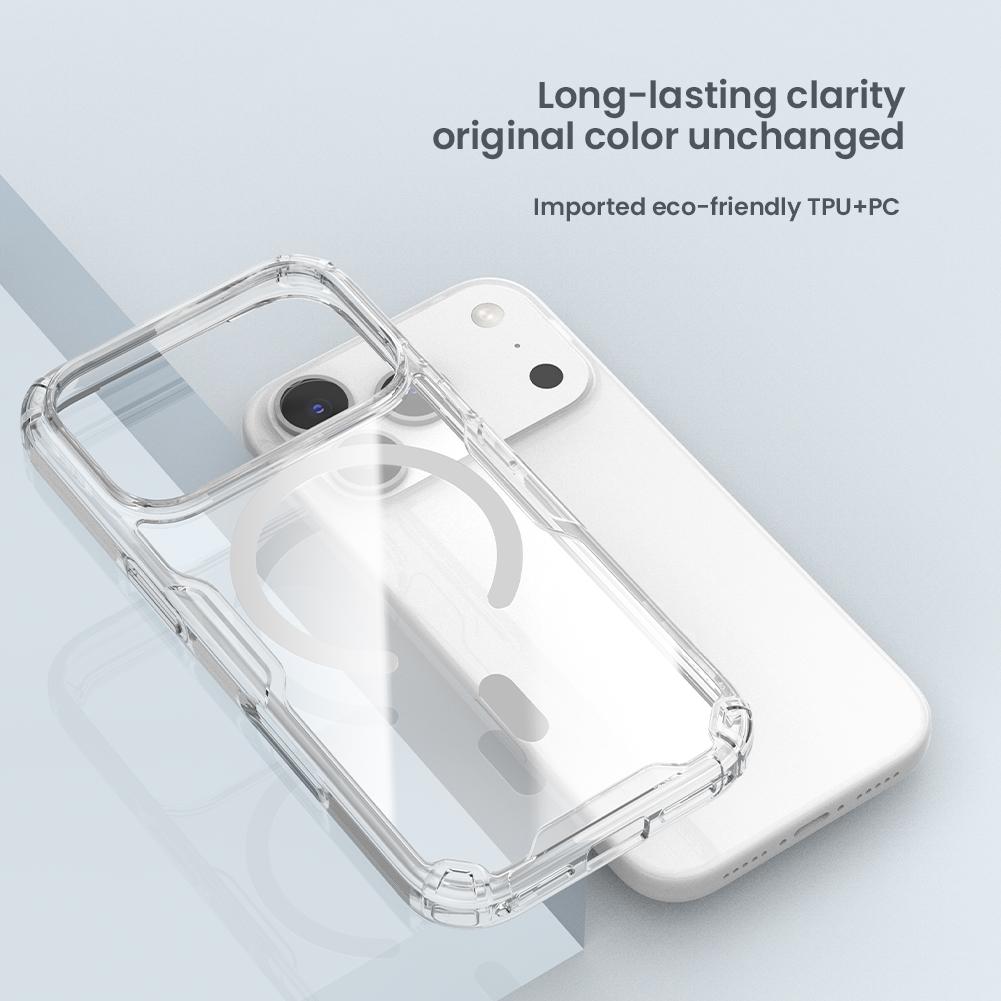 NILLKIN Für iPhone 17 Pro Max Air Case Natur TPU Pro Magnetisch Transparent Weiche Silikonhülle Klare Hülle