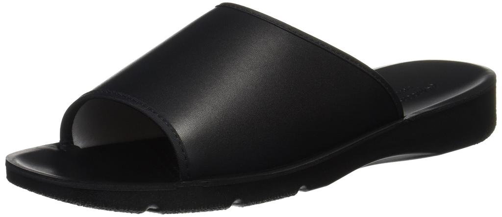 Moonstar Lifestyle CHIC Made in Small INJECTION/LAZY Sandals, Japan, Injection-Made, Black,