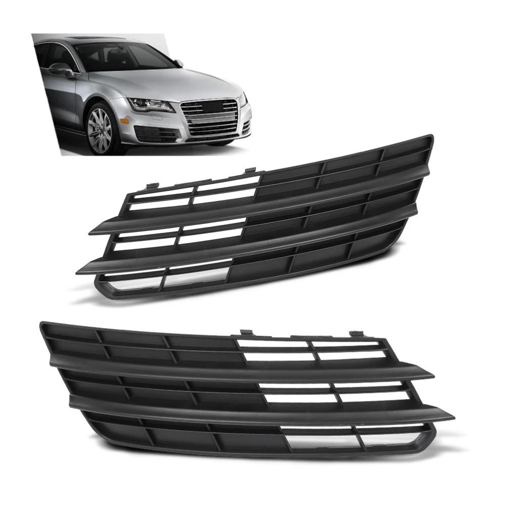 Set of Two Front Lower Bumper Fog Light Covers for For A7 2011-2014 OEM 4G8807681 4G8807682 Plastic Automotive Parts