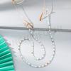 Color Pearl Crystal Beaded Glasses Chain Fashionable Mixed Color Women's Temperament Glasses Rope Neck Lanyard