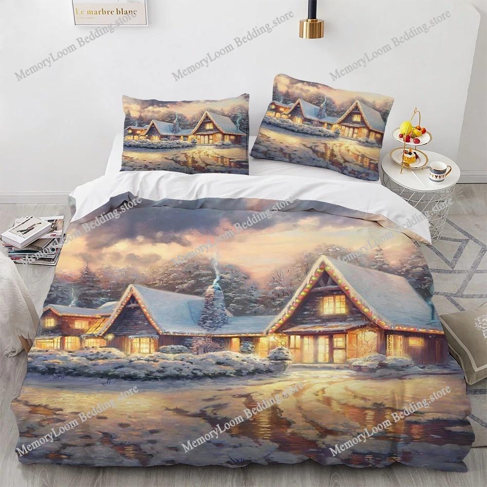Oil Painting Chic Bedding Set Duvet Cover 3D Fashion Bedding Design King Queen Duvet Cover Double Bed Soft Cozy Set Home Textile