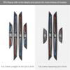 For BMW F30 F35 F34 Series 3 GT Carbon Fiber Car Door Sills Anti-Scuff Stickers Threshold Trim Strips Welcome Pedal Accessories NM5