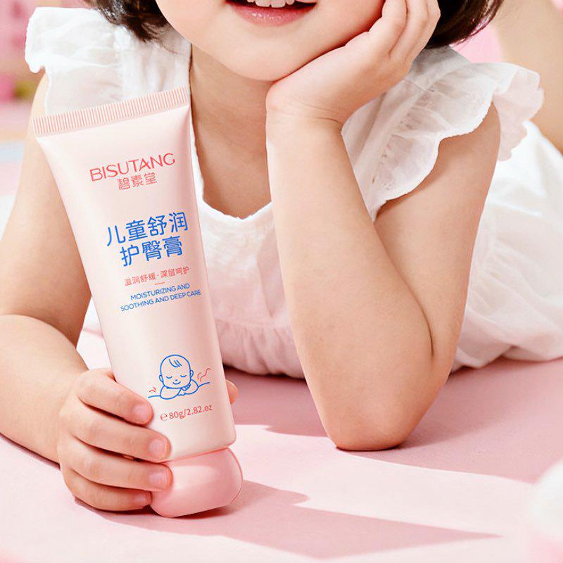 Crema para la Dermatitis del Pañal Bisu Tang para Niños - Refrescante, No Grasa, Fórmula a Base de Plantas para Calmar el Enrojecimiento y la Picazón, Reparando la Barrera Cutánea.
