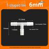 High-Temp Resistant Plastic Hose T-Connector, Quick Connect Fish Tank Accessory, PP Material