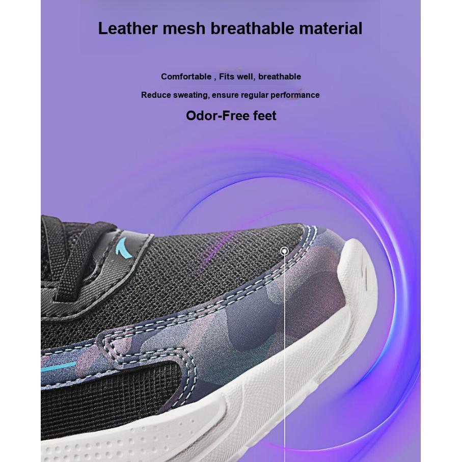 Anta Kids Versatile Comfortable Low-Top Running Shoes Kids running shoes Black A312415510H-3