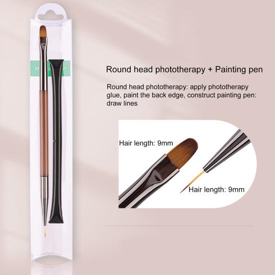 Practical Manicure Pen Soft Bristles Polish Handle DIY