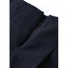 2025 Autumn/Winter Women's Wool Dark Blue A-Line Skirt: High-End, Slimming, Mid-Length