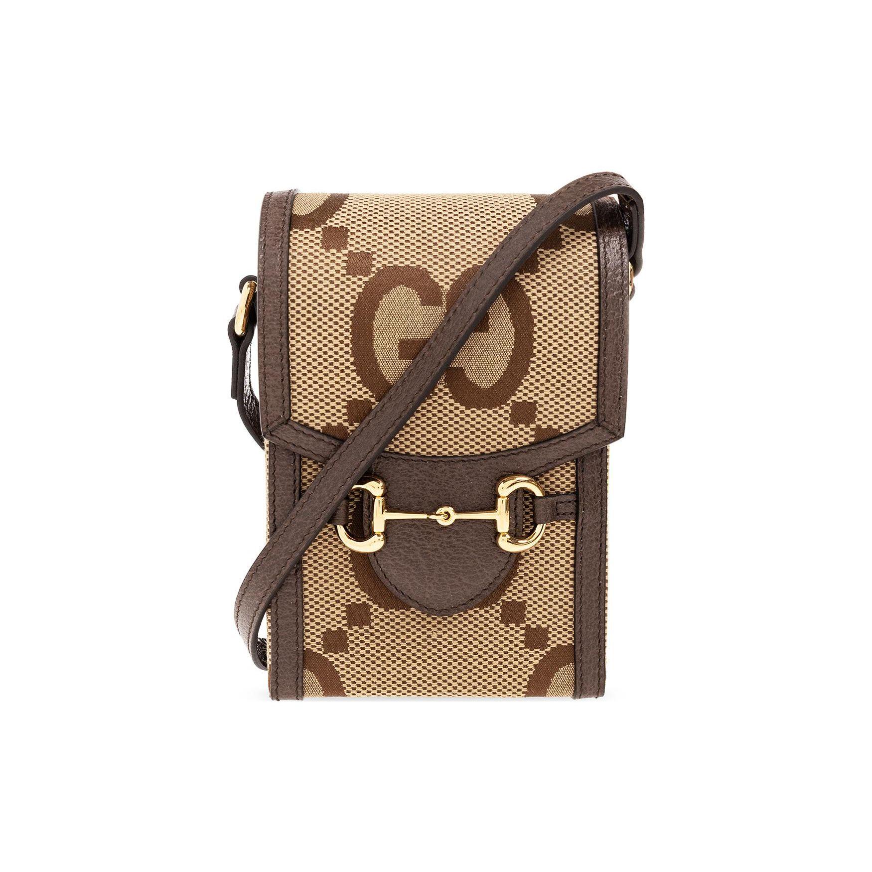 

Gucci umbo GG Mini Crossbody Bag, Beige Ebony Canvas Brown Leather Trim Gold Hardware, Unisex for Daily Shopping Travel 625615-UKMBG-2572 Box(Basic Set+Box)