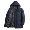 Autumn and Winter Men's Korean Version Medium Long Thick Hooded Jacket Casual Men's Cotton Jacket