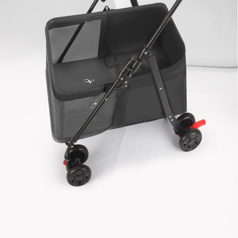 Foldable Pet Stroller Cat Small Dog Cart Puppy Kitten Teddy Car Outdoor Lightweight Folding Pet Stroller