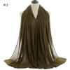 Good Stitching Muslim Chiffon Hijabs for Women Solid Chiffon Shawl Scarf Head Wraps Foulard Femme Hijab Scarves Muslim Turban