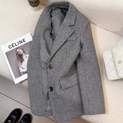 Frühling Herbst Retro Temperament Langarm Damen Blazer Mantel Koreanische Version Locker Elegant Damen Freizeit Anzugjacke