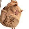 Capibara Plush Capybara Backpack Cute Versatile Hair Bag Female Cartoon Student Small Backpack