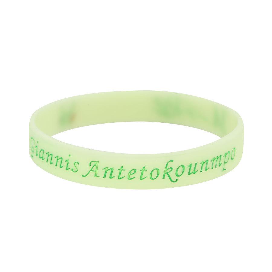 Douyin Popular NBA Star Signature Luminous Silicone Sports Bracelet/Wristband