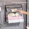 Bathroom Clothes Organizer Waterproof Bag for Shower, Toilet, and Bath - Hamper for Towels and Wet Clothes