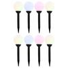 Day and Night - Day and Night Outdoor Spherical Solar Lamps 8 Pcs RGB LED 15 Cm