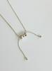 Sosoo 925 Silver Ribbon Tie Necklace