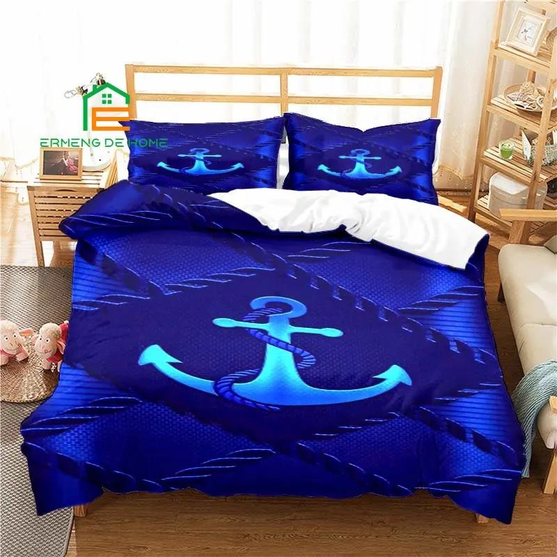 Comforter Nautical Anchor Pattern Bedding For Aldult Kids Bed Set Game Comforter Bedding Set