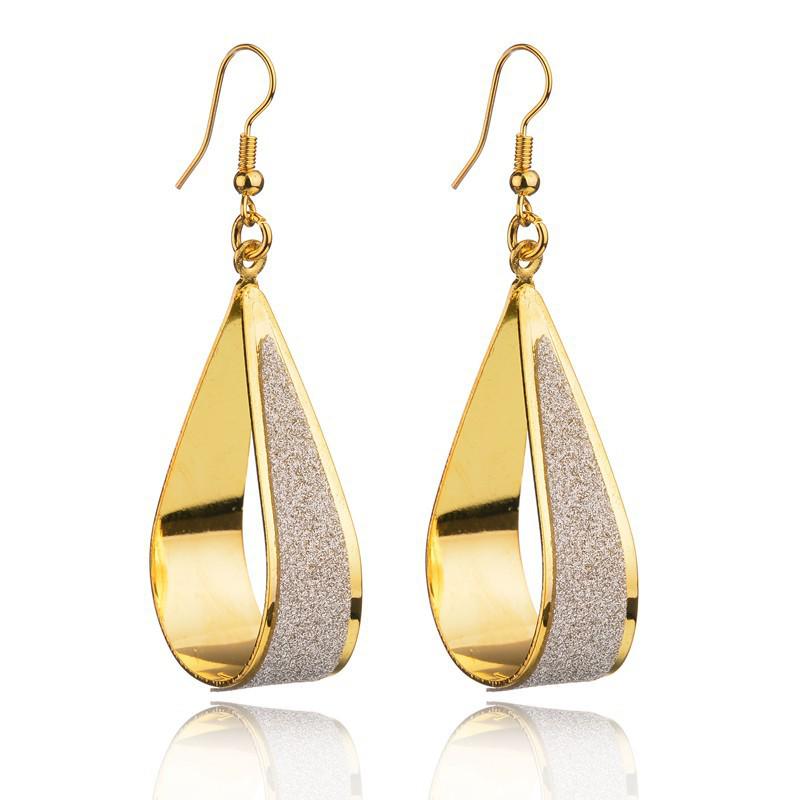 

E1213 Classic Minimalist Teardrop Earrings with Unique European Style