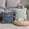 Cute Dinosaur Pattern Pillow Case Home Decor Throw For Sofa Bed Car Room Decor Gift Idea