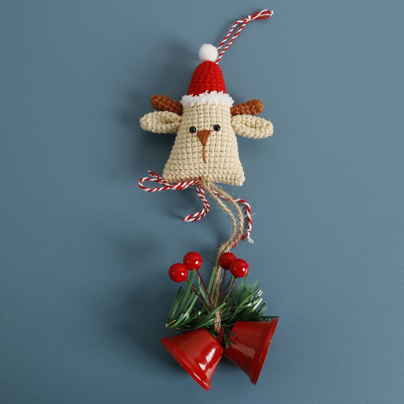 Christmas Crochet Pendant Car Hanging Handwoven Bag Decor Christmas Decor