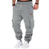 Men'S Sports Pants Running Pants Outdoor Pocket Work Pants Casual Pants