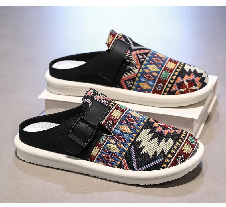 Fashion Mens Slippers Casual Outdoor Summer Shoes Breathable Sneakers Walking Hiking Slides Luxury Designer Fashion House Loafers