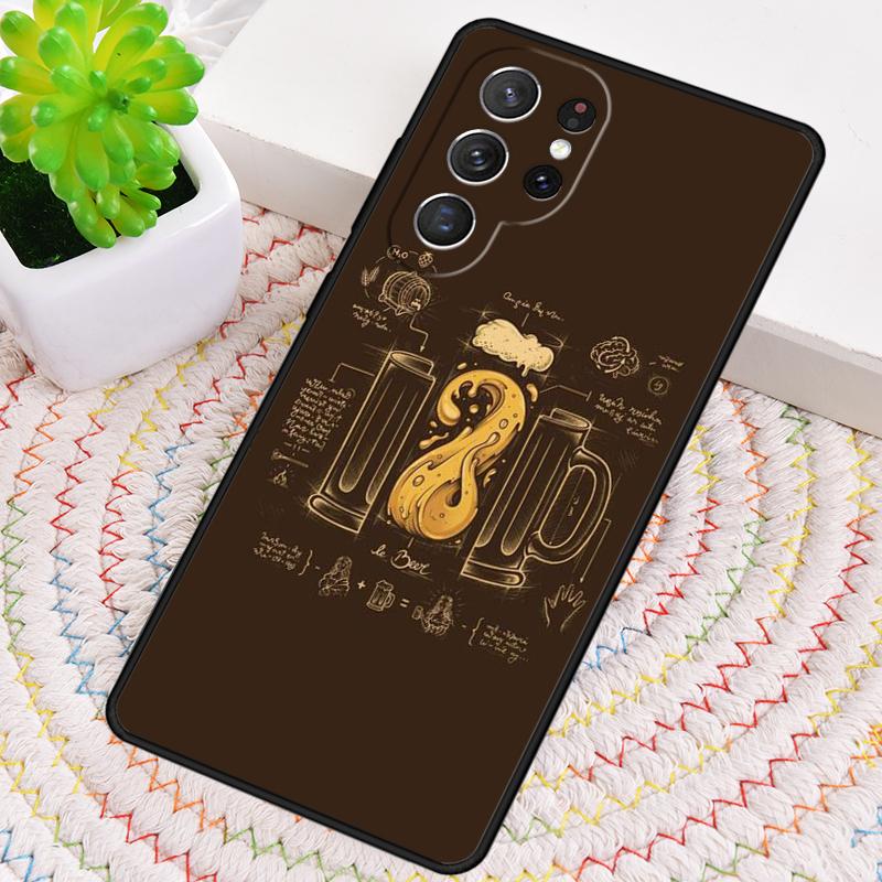 Beer Alcohol print Phone Case for Samsung Galaxy note 10 pro S26 Ultra S23 S24 FE S25 S21 S22 PLUS shockproof Cove
