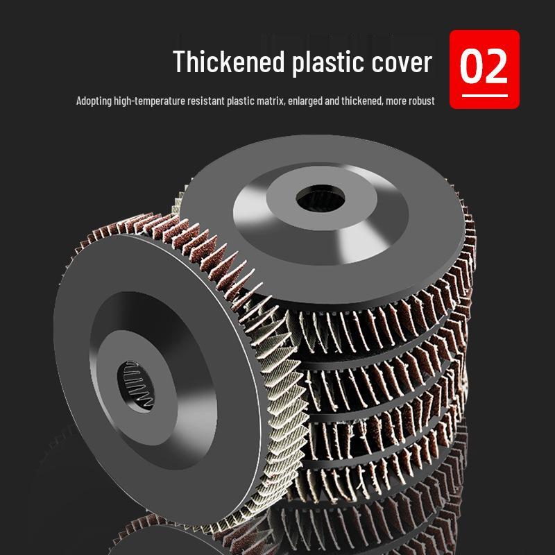 Thickened Flap Grinding Disc for Angle Grinder, Sand Polishing Wheel for Stainless Steel, 100 Thousand-Leaf Design