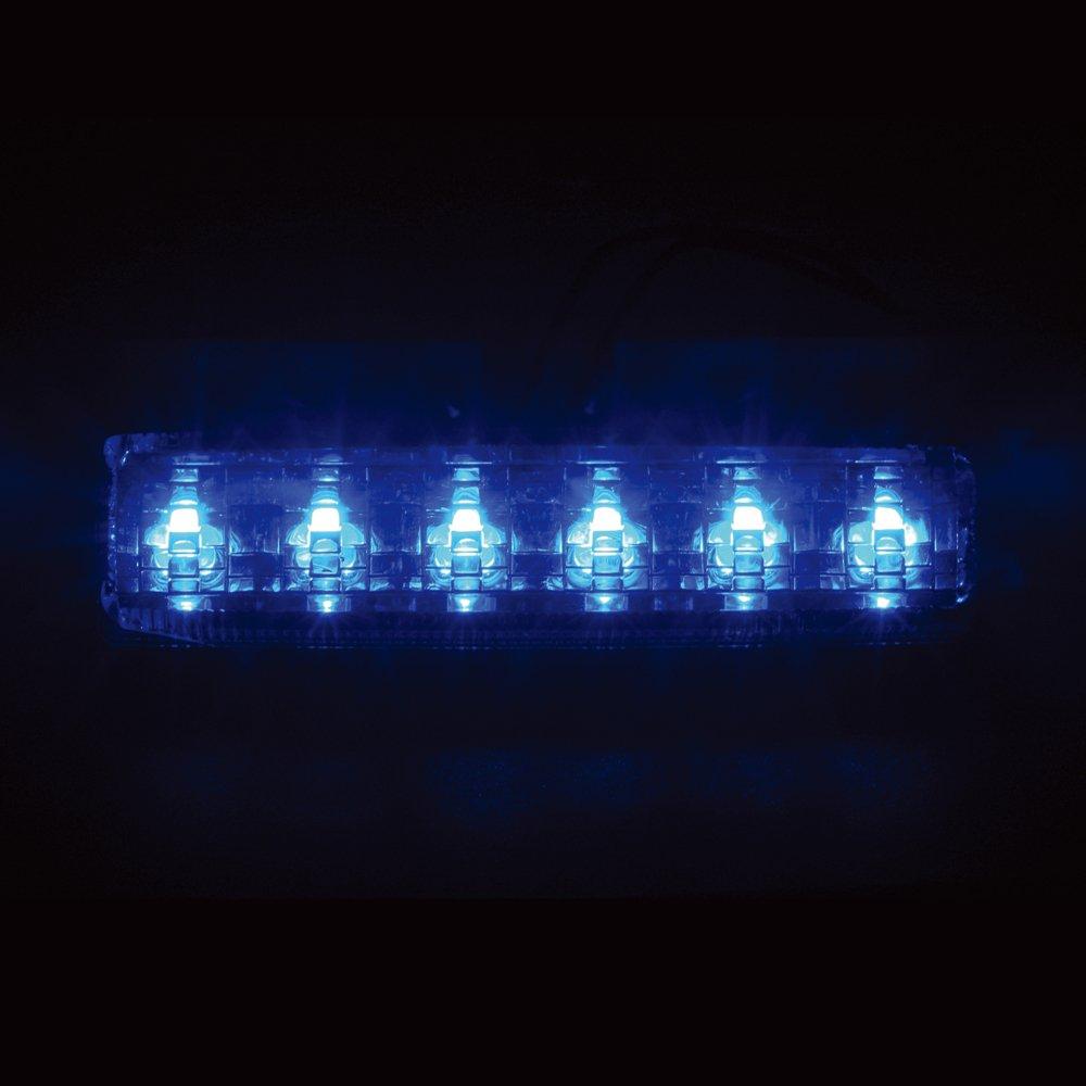 Tsuchiya Yac CE-245 DC24 V Car Interior Supplies, Meteor Re 6 LED Car High Light, Clear/Blue (Light)