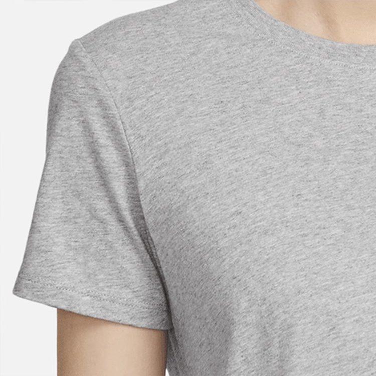 Nike T Shirts Women's Gray Crew Neck Moderate FJ7129-063