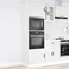 VidaXL Oven Cabinets 2 Pcs Porto High Gloss White Engineered Wood 3315053