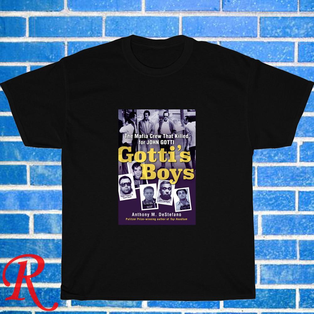 

New! john Gotti Mafia Logo Black Grey Navy White Size S-5XL Unisex T-Shirt S