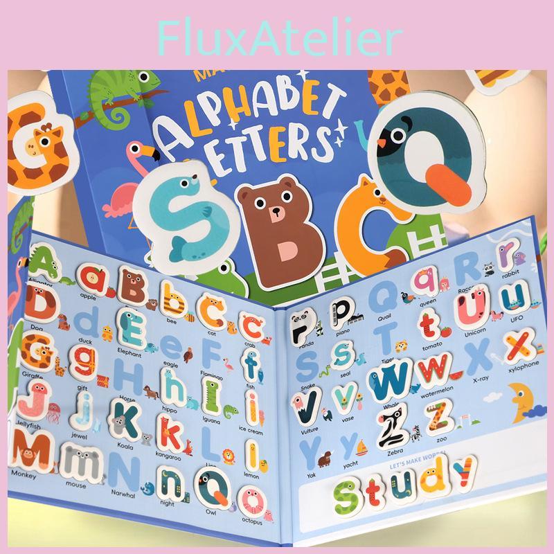 Animal Wooden Alphabet Recognition Cards Educational Toy For Learning Preschool