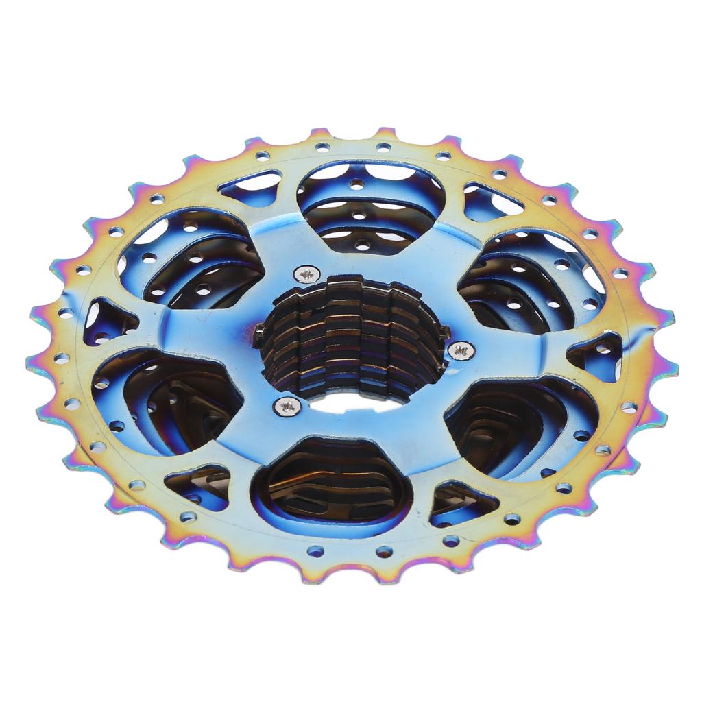 Fahrradkassette Schwungrad Faltbar 11-Gang 11T‑28T Buntes Schwungrad für Mountainbike