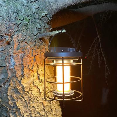 Vintage LED Camping Laterne USB wiederaufladbare Camping Zelt Licht Outdoor dekorative hängende Laterne