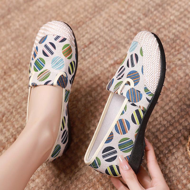 Scarpe Singole da Donna Antiscivolo Nuove Traspiranti con Pedale Casual da Donna di Mezza Età e Anziana