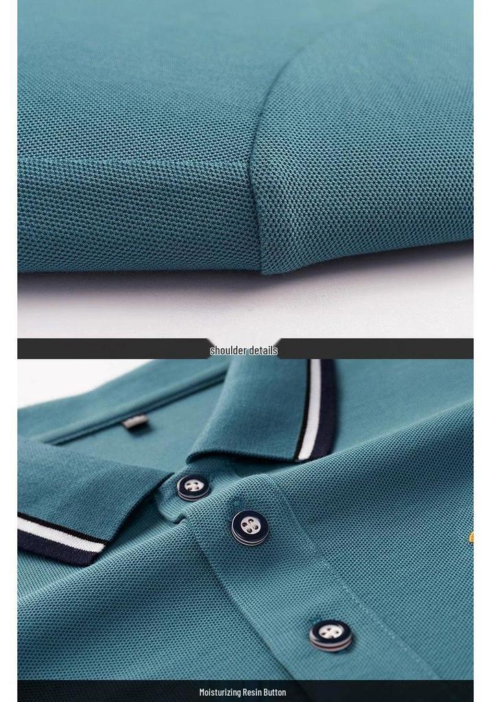 Men's High-Quality Embroidered Non-Iron Short Sleeve Polo Shirt - Casual Business Summer Top