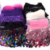 Lucky 15 Cm 10 Yards Per Roll Sequin Fringe Latin Dancing Sequence Trimming Beads Tassel Round Sequin Belt Fringe Dance