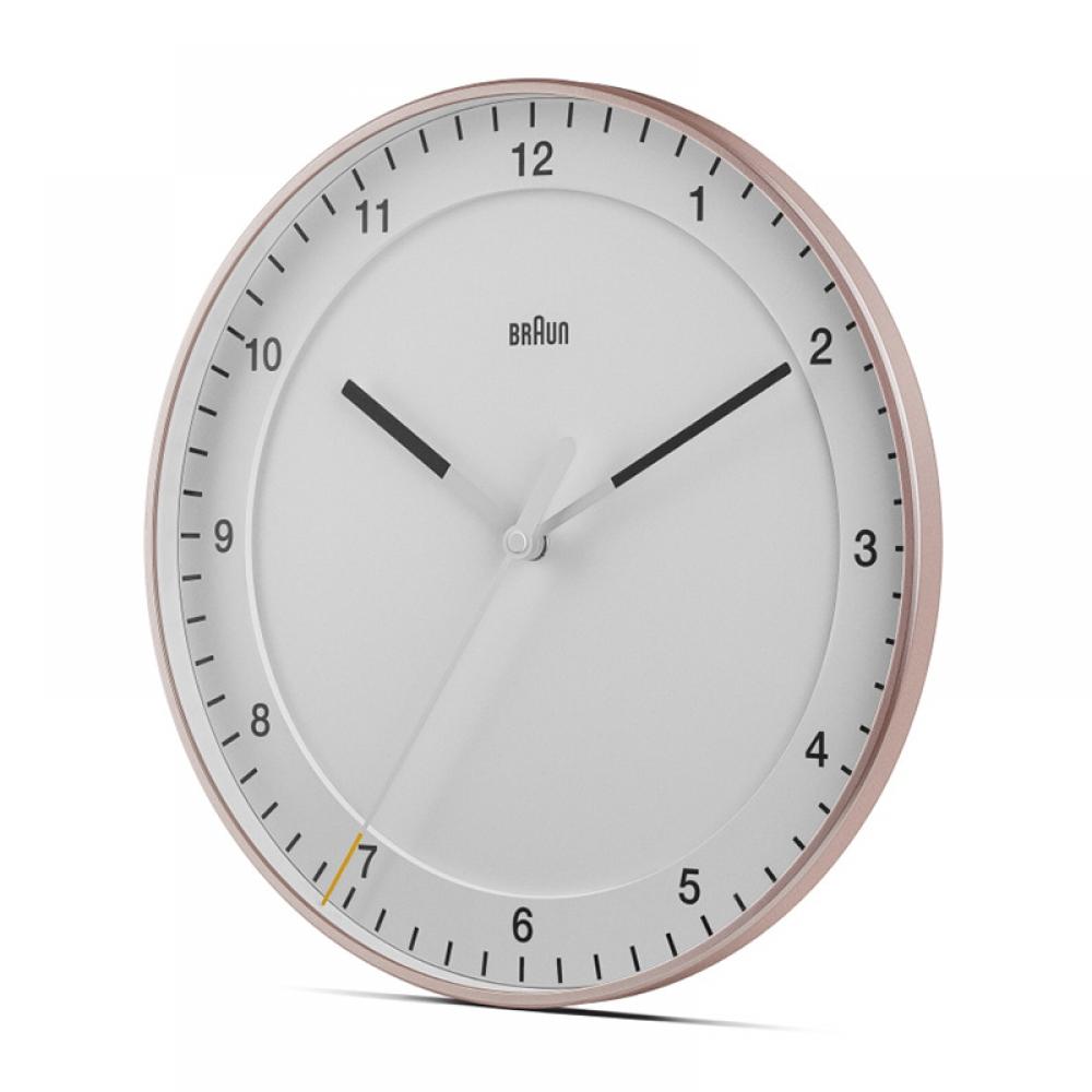 Braun Bc17pw Classic Analog Low Noise Large Public Wall Clock